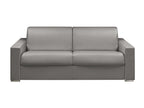 214 x 223 x 99 cm Sleeper Sofa Wood Metal Gray