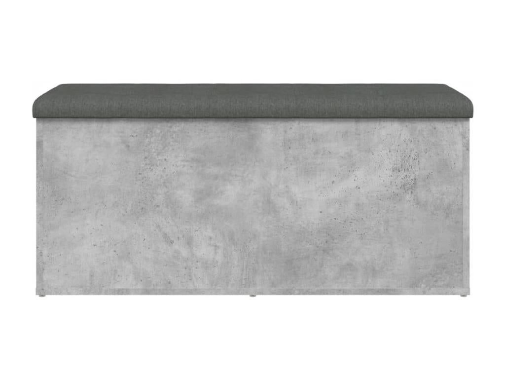 102 x 42 x 45 cm Bench Wood Concrete Finish Gray