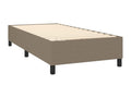 100 x 200 cm Bed Base with Mattress Wood Fabric