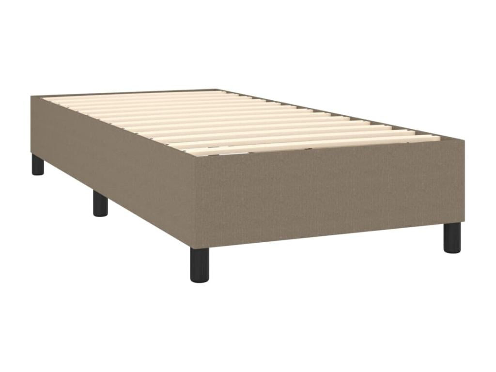 100 x 200 cm Bed Base with Mattress Wood Fabric