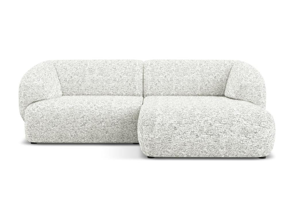 98 x 230 x 81 cm Sectional Sofa Wood White