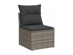 62 x 62 x 69 cm Patio Furniture Set 9-piece Resin Wicker Resin Gray
