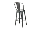 44 x 52 x 115 cm Stool Set of 4 Metal Black