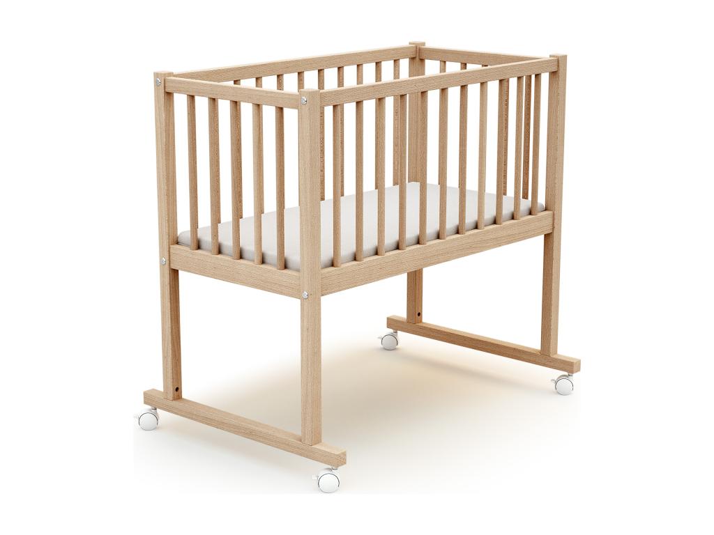40 x 80 cm Crib Wood Light Natural