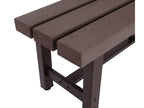 100 x 51 x 110 cm Garden Bench Wood Metal Brown