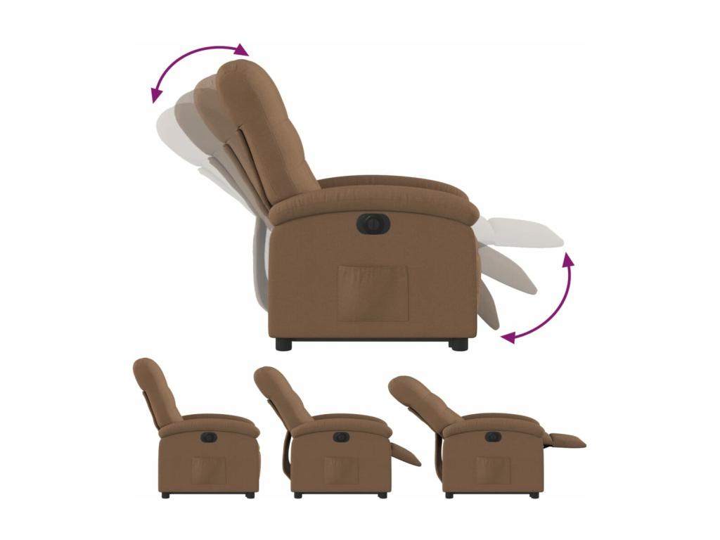 Recliner Fabric Brown