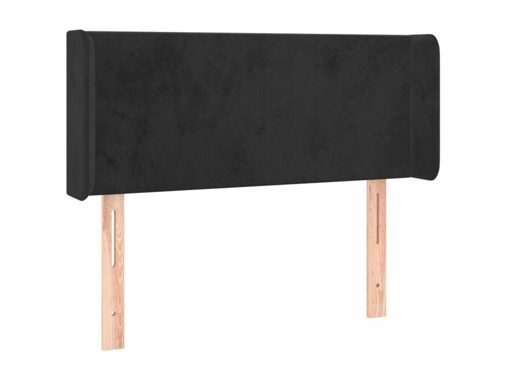 83 x 16 x 88 cm Bed Velvet Black