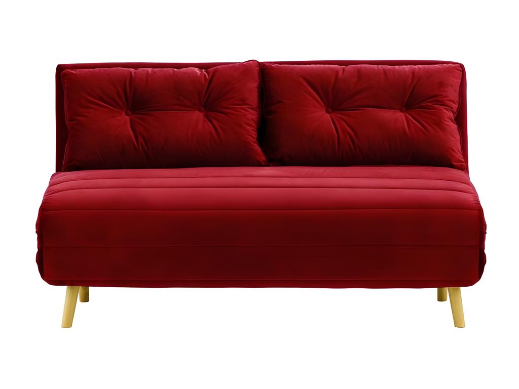 142 x 90 x 78 cm Sleeper Sofa Red