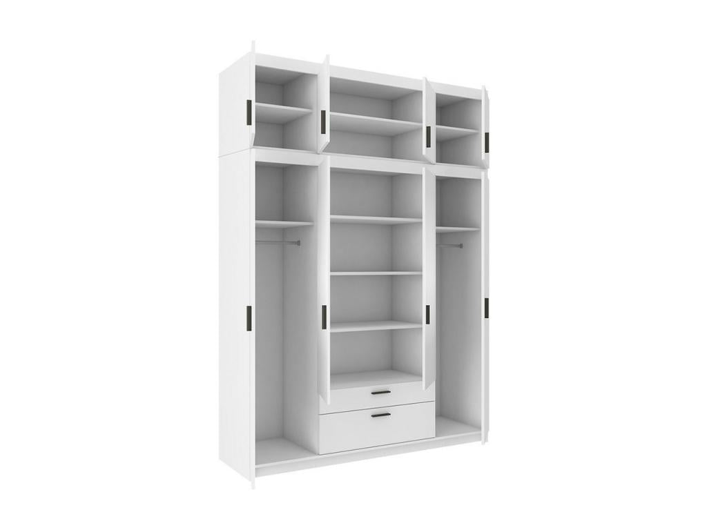 246 x 176 x 53 cm Wardrobe Wood Brown