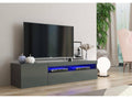 150 x 40 x 37 cm TV Stand Wood Charcoal Gray