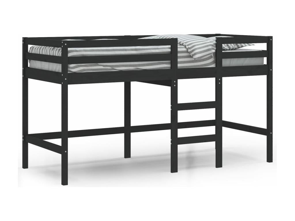 80 x 200 cm Bed without Mattress Wood Black
