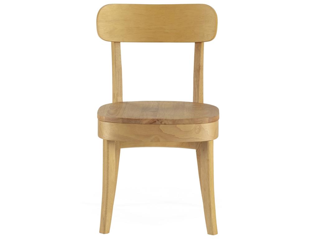 45 x 49 x 83 cm Chair Solid Wood Yellow