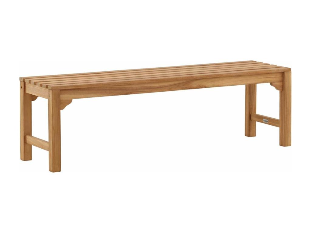 100 x 210 x 75 cm Garden Bench Wood Brown