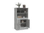 60 x 35.5 x 103.5 cm Sideboard Wood Concrete Finish Gray