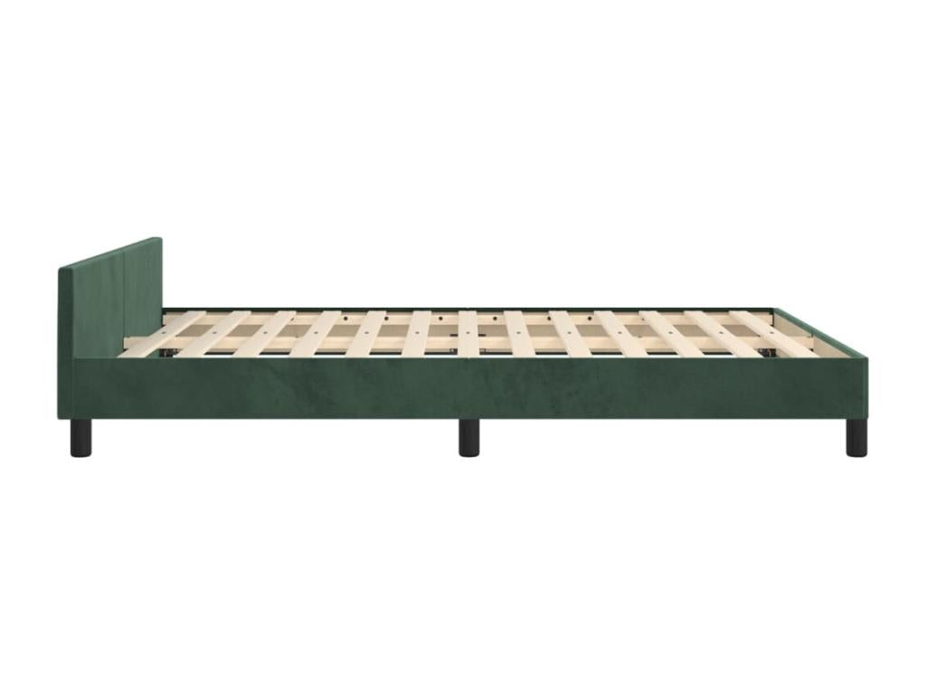 140 x 190 cm Bed Frame Velvet Green