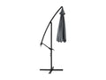 290 x 290 x 245 cm Patio Umbrella Steel Gray