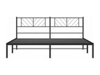 183 x 213 cm Bed Frame Metal Steel Black
