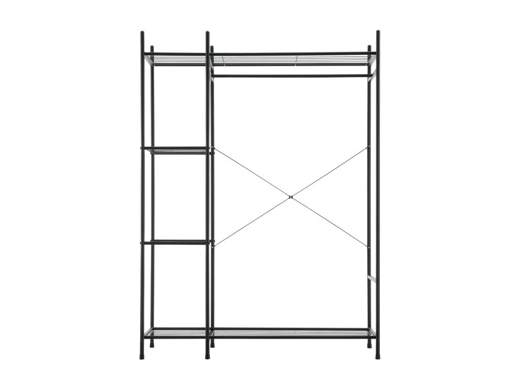 110 x 40 x 150 cm Clothing Rack Steel Gray