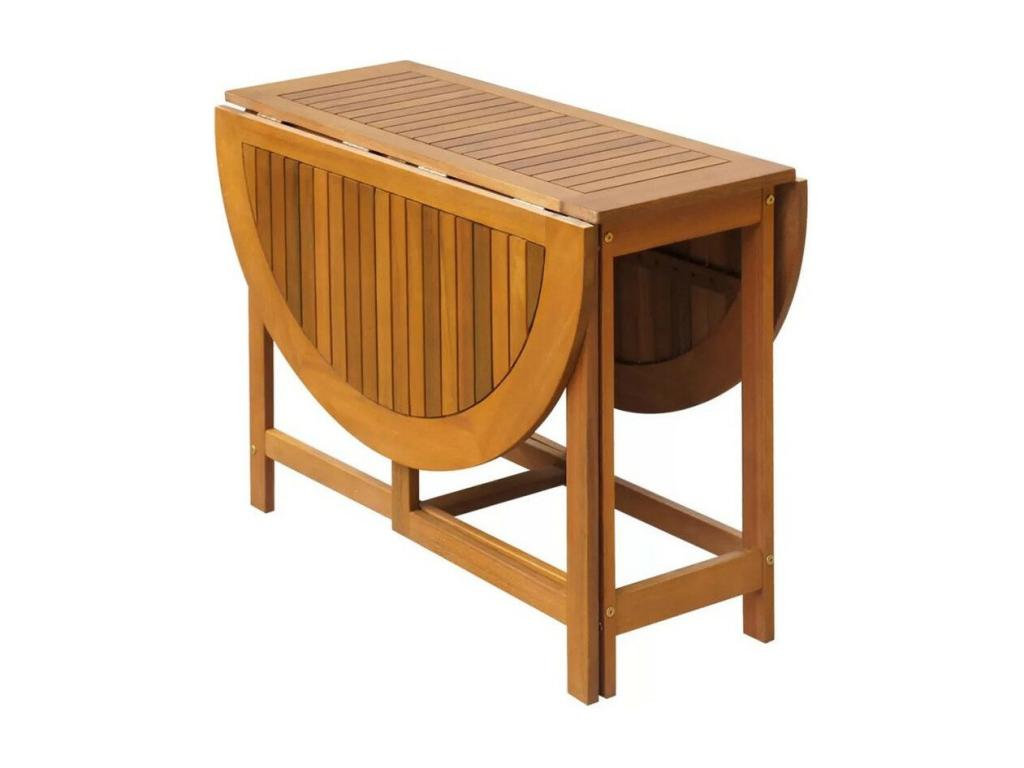 254 x 193 x 60 cm Table Folding Metal Light Natural