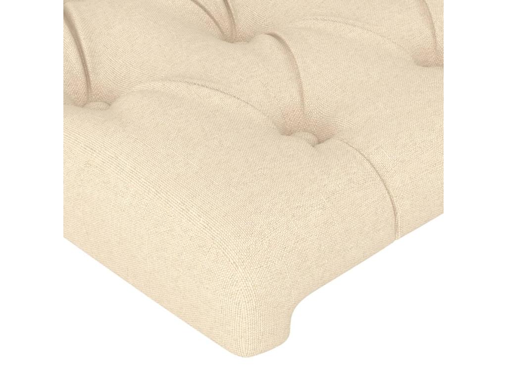 83 x 23 x 88 cm Bed Fabric Cream