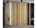 180 x 45 x 235 cm Wardrobe 3-door Wood Light Natural