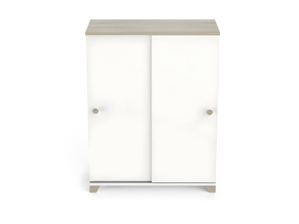 80 x 35 x 101 cm Sideboard 2-door White