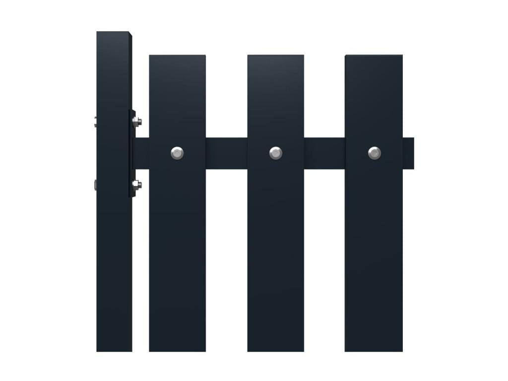 105 x 4 x 150 cm Fence Panel Steel Gray