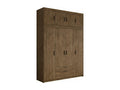 246 x 176 x 53 cm Wardrobe Wood Brown