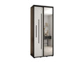 120 x 60 x 235 cm Wardrobe 2-door Wood White