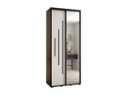 120 x 60 x 235 cm Wardrobe 2-door Wood White
