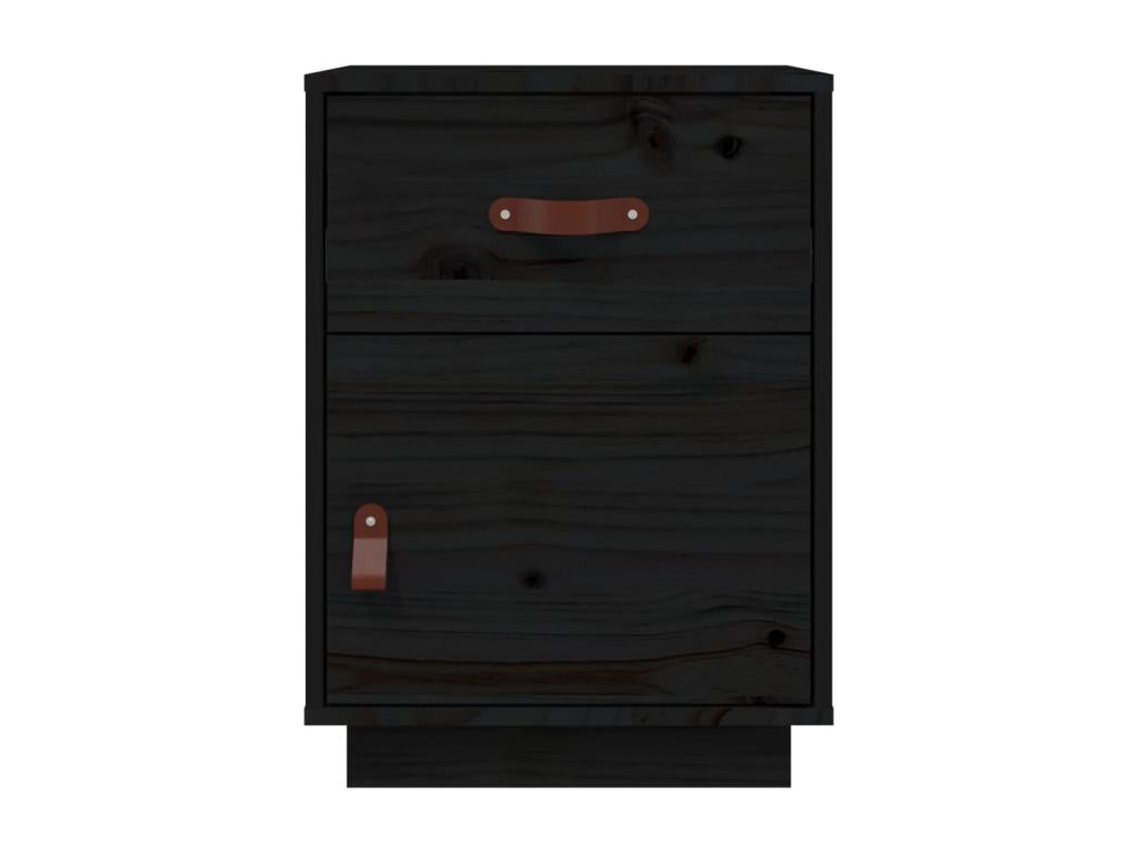 40 x 34 x 55 cm Nightstand Wood Black