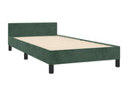 90 x 200 cm Bed Frame without Mattress Velvet Green