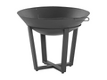45 x 45 x 10 cm Fire Pit Steel Black