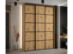 180 x 45 x 235 cm Wardrobe 3-door Wood Light Natural