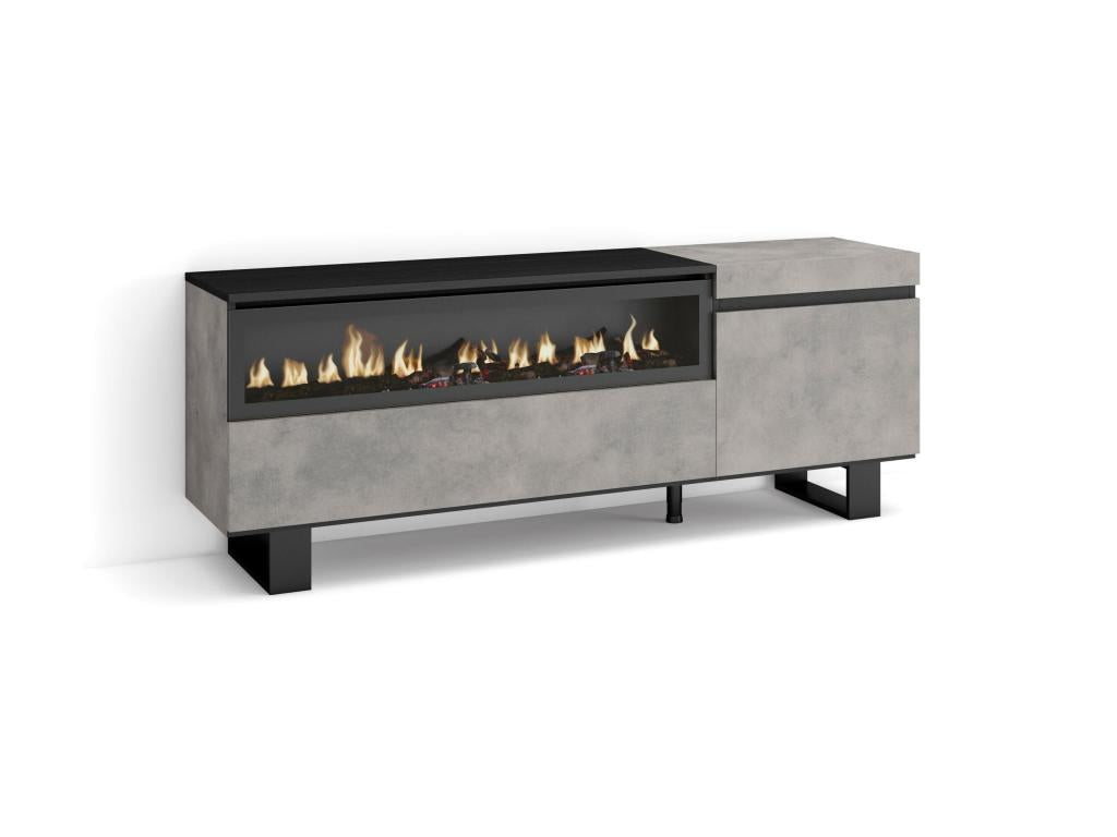 150 x 57 x 35 cm Bench Wood Gray