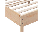 180 x 200 cm Bed Frame Wood Light Natural