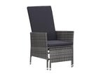50 x 50 x 45 cm Patio Furniture Set 2-piece Resin Wicker Resin Gray