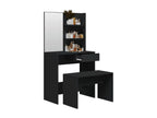 74.5 x 40 x 141 cm Vanity Table Wood Black