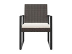 61 x 61 x 62 cm Chair Set of 2 Wood Rattan Black