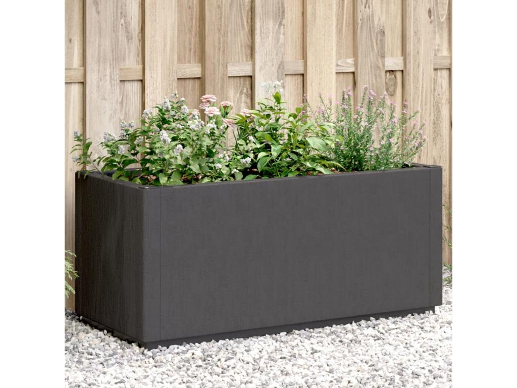 60 x 30 x 30 cm Planter Wood Gray