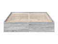 160 x 200 cm Bed Frame Wood Gray