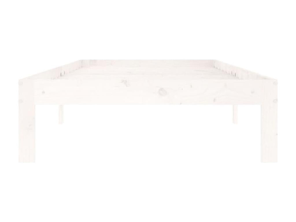 90 x 200 cm Bed Frame Wood White