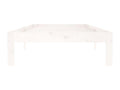 90 x 200 cm Bed Frame Wood White