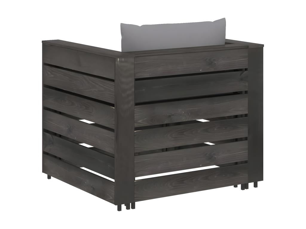 300 x 140 x 140 cm Patio Furniture Set 2-piece Wood Gray