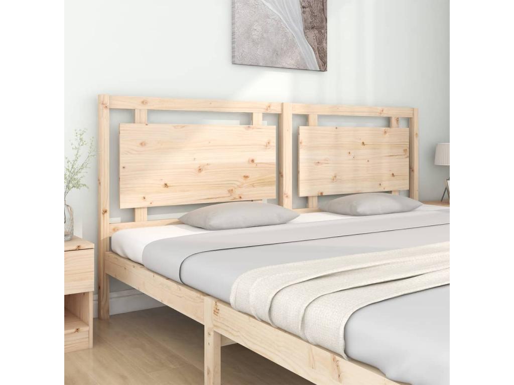 205 x 4 x 100 cm Bed Solid Wood Brown