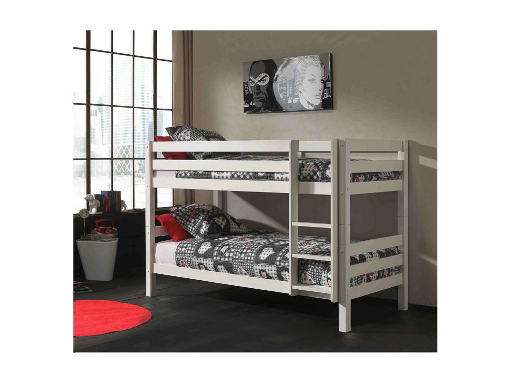 90 x 200 cm Bed Wood White