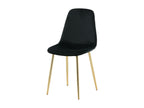 44 x 52 x 86 cm Chair Velvet Black