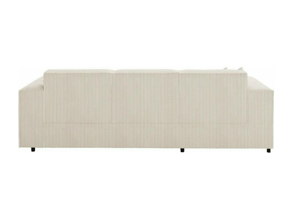 253 x 166 cm Sectional Sofa Wood Brown