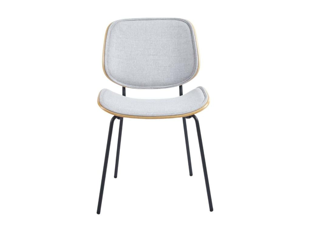 48 x 54 x 80 cm Chair Set of 2 Light Gray