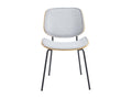48 x 54 x 80 cm Chair Set of 2 Light Gray